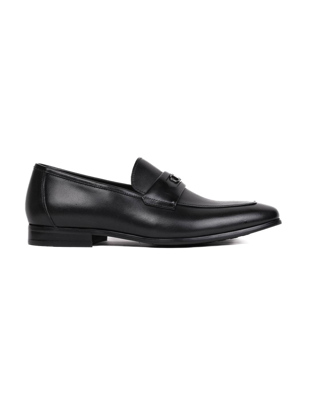 Men, Men Footwear, Black Formal Loafers