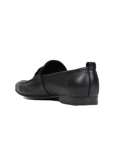 Men, Men Footwear, Black Loafers