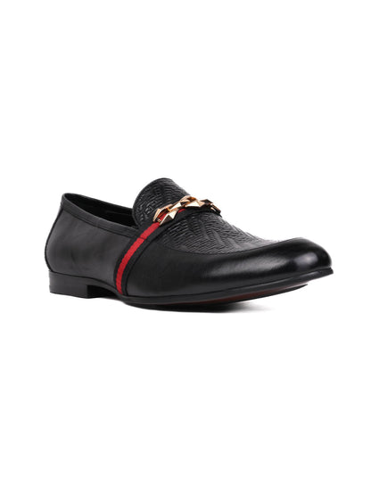 Men, Men Footwear, Black Loafers