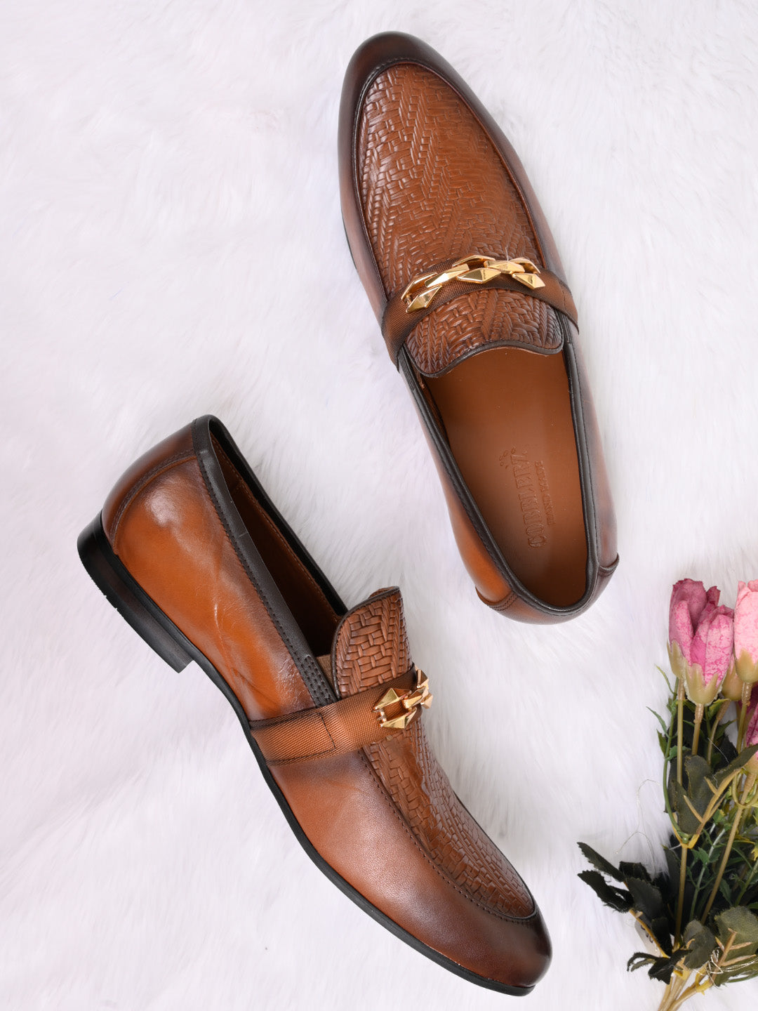 Men, Men Footwear, Tan Loafers