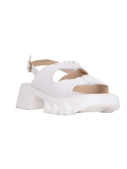 Women, Women Footwear, White Sandals