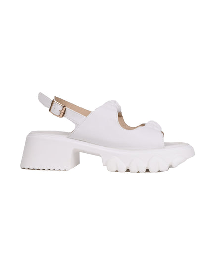 Women, Women Footwear, White Sandals