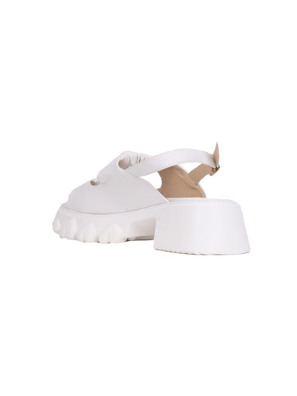 Women, Women Footwear, White Sandals