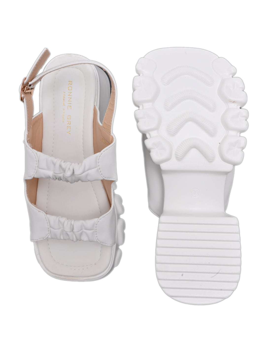 Women, Women Footwear, White Sandals