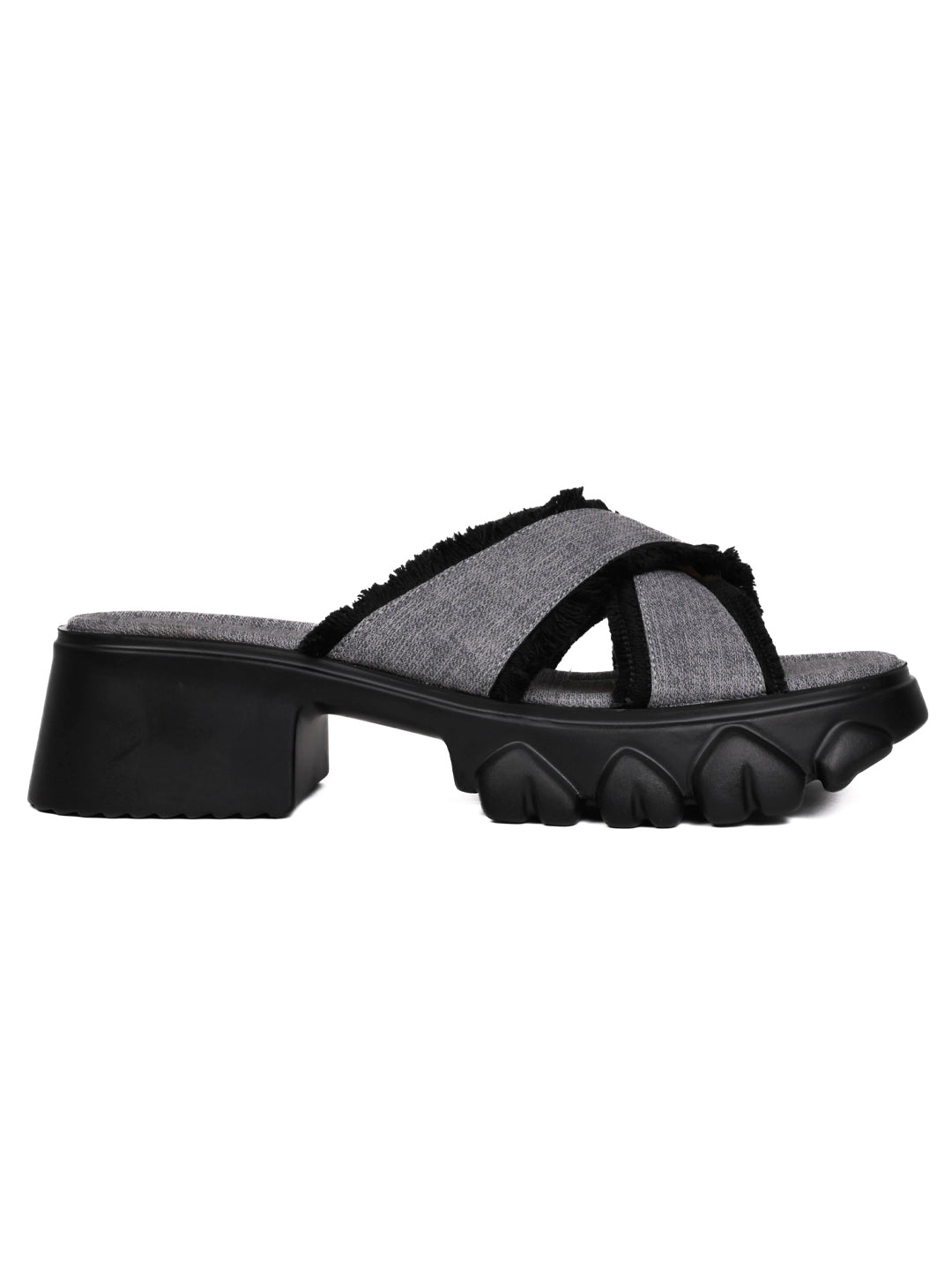 Women, Women Footwear, Black Sandals