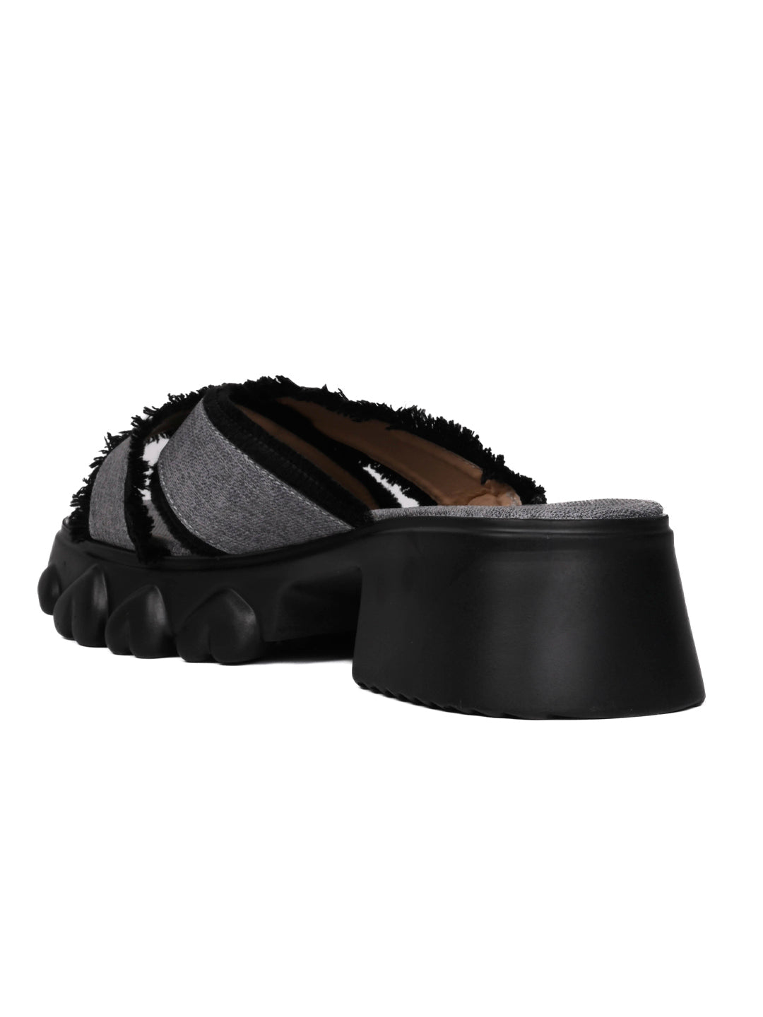 Women, Women Footwear, Black Sandals