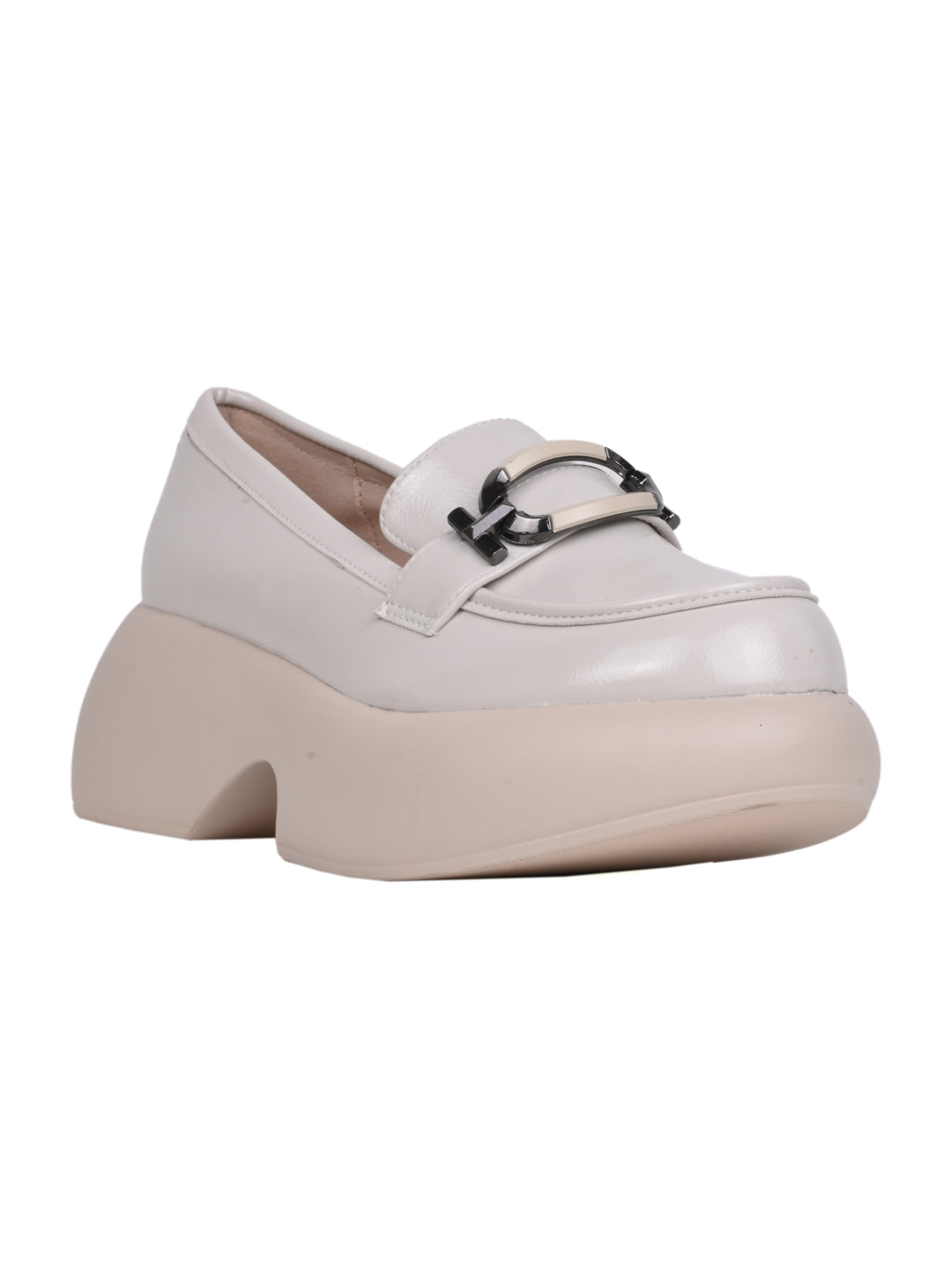 Women, Women Footwear, Beige Loafers