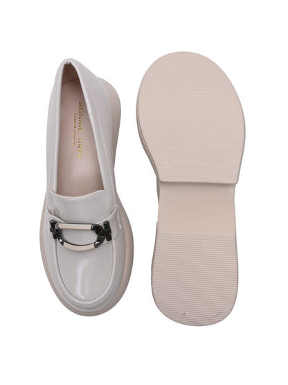 Women, Women Footwear, Beige Loafers