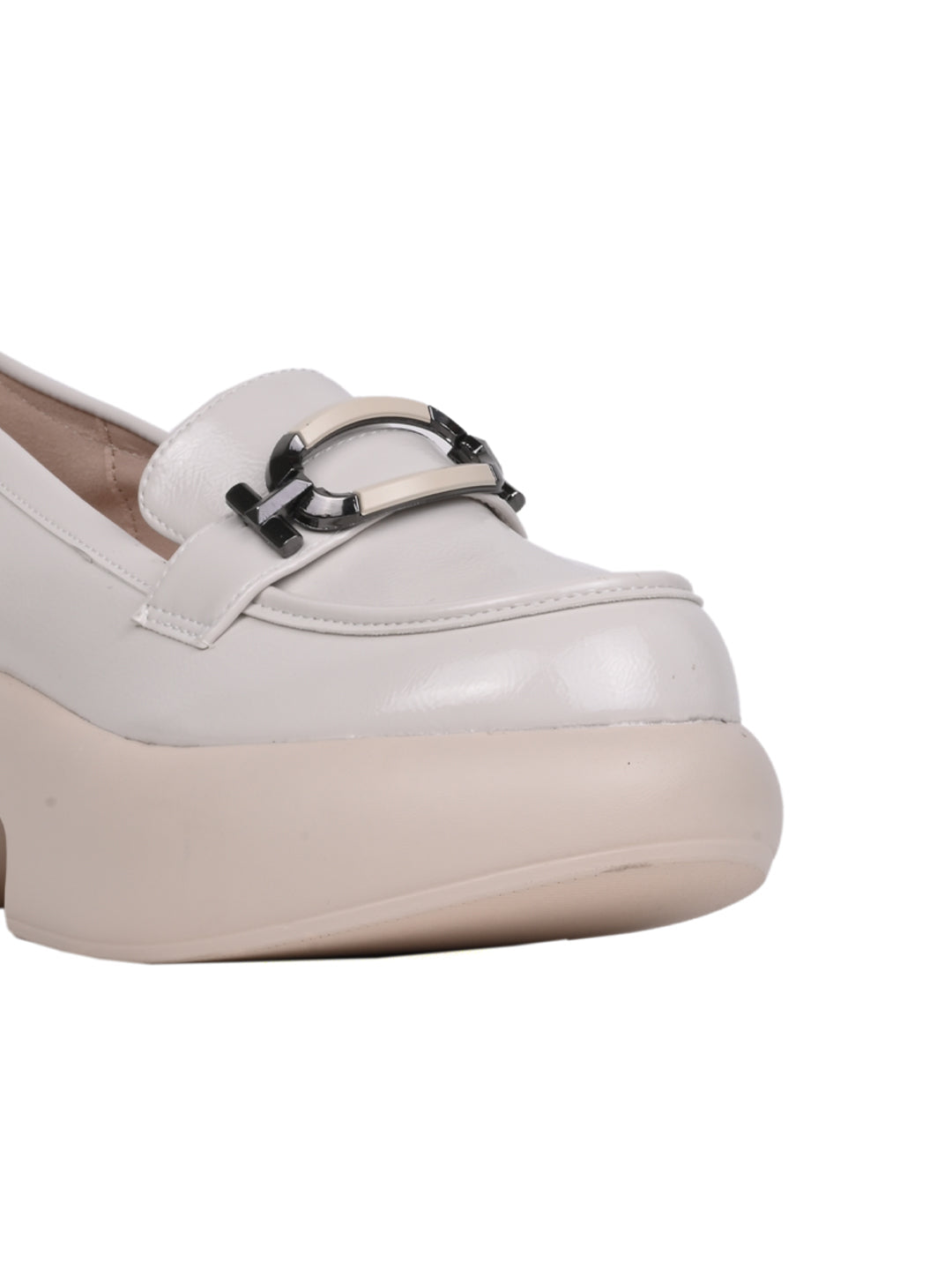 Women, Women Footwear, Beige Loafers