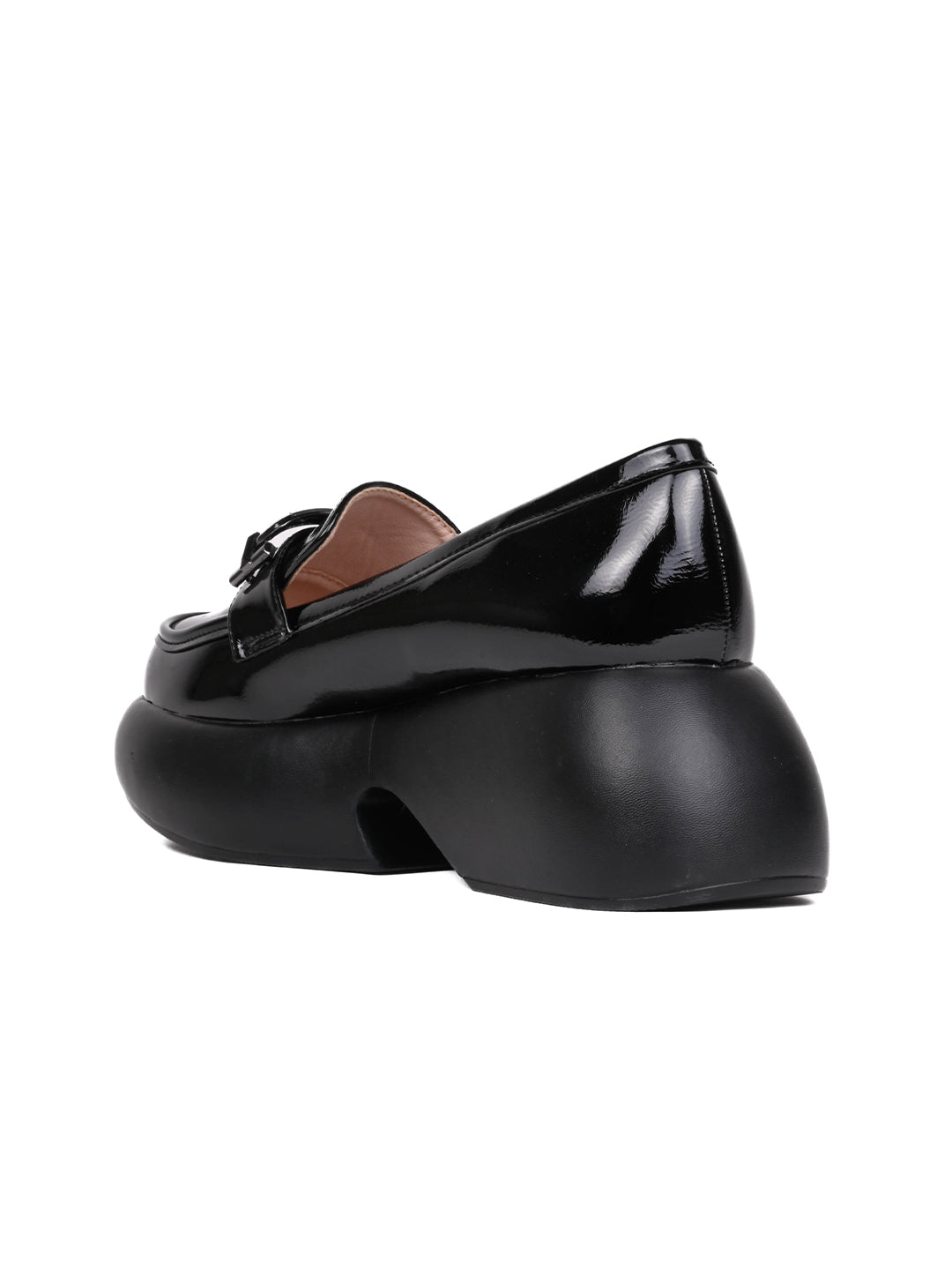 Women, Women Footwear, Black Loafers