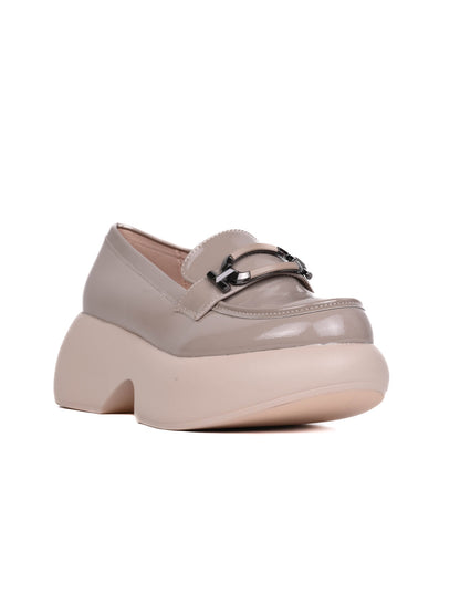 Women, Women Footwear, Khaki Loafers