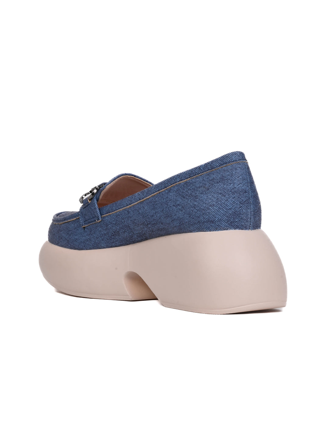 Women, Women Footwear, Blue Loafers