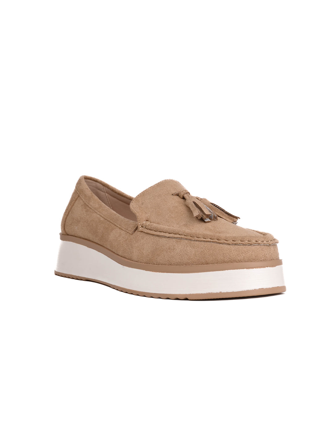 Women, Women Footwear, Beige Loafers