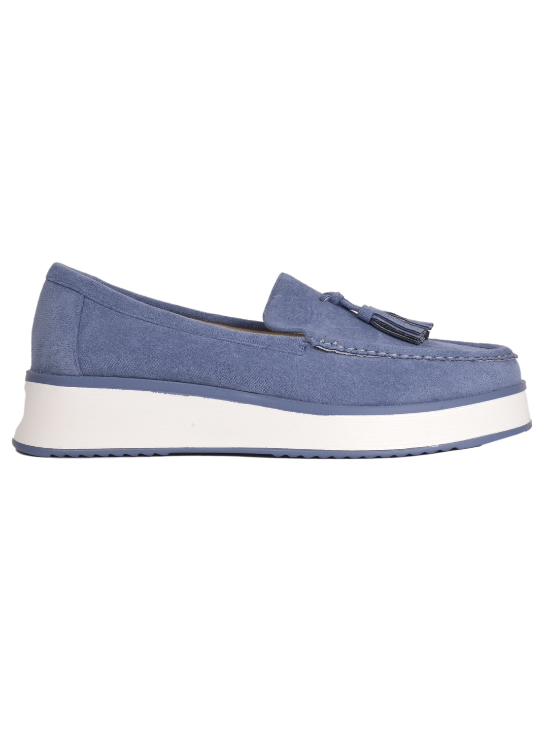 Women, Women Footwear, Blue Loafers