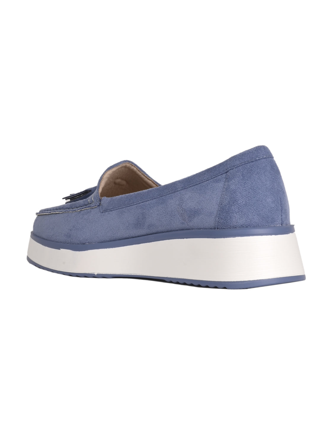 Women, Women Footwear, Blue Loafers