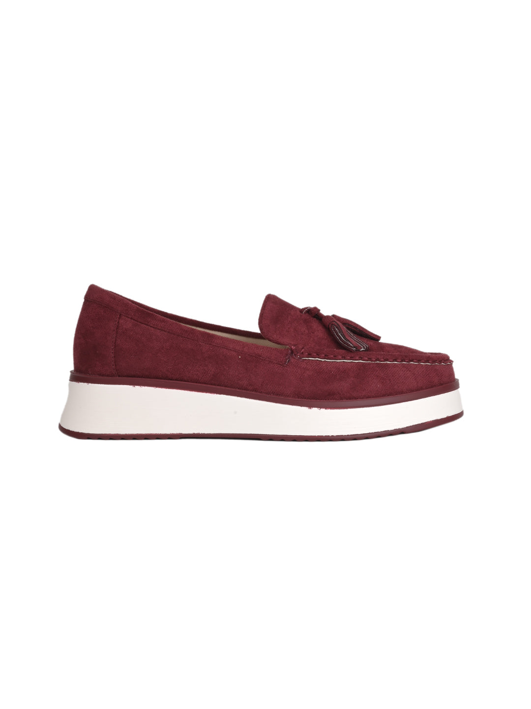 Women, Women Footwear, Maroon Loafers