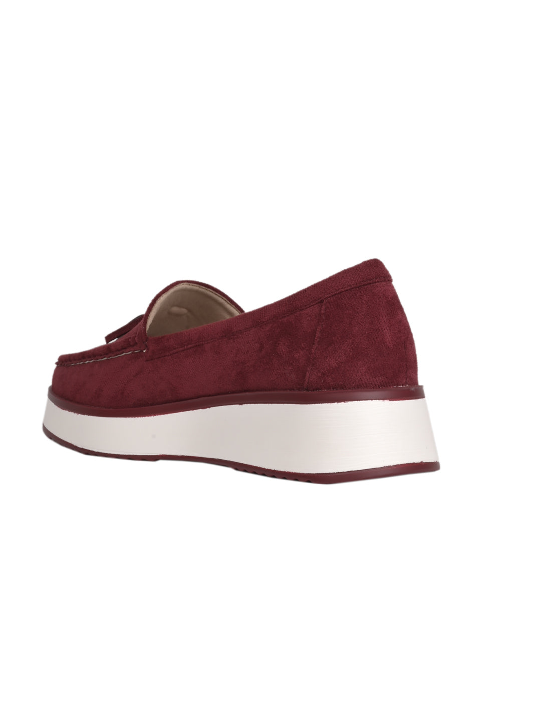 Women, Women Footwear, Maroon Loafers