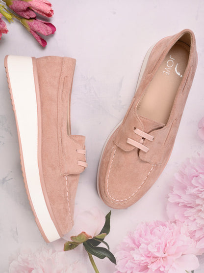 Women, Women Footwear, Pink Loafers