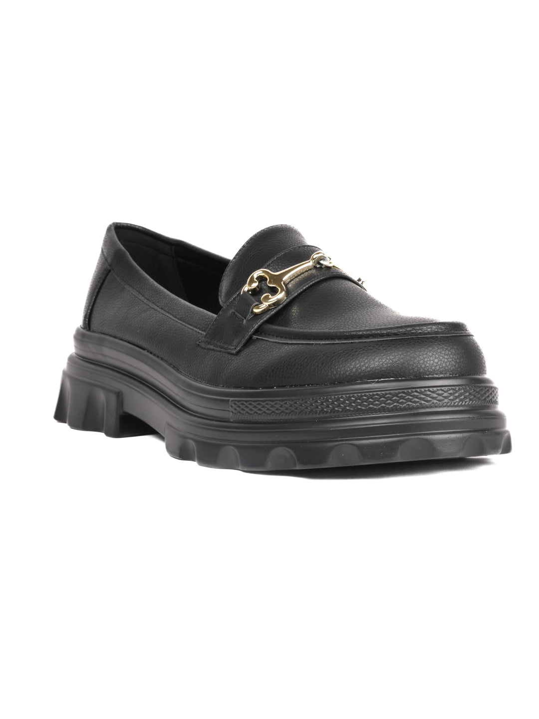 Women, Women Footwear, Black Loafers