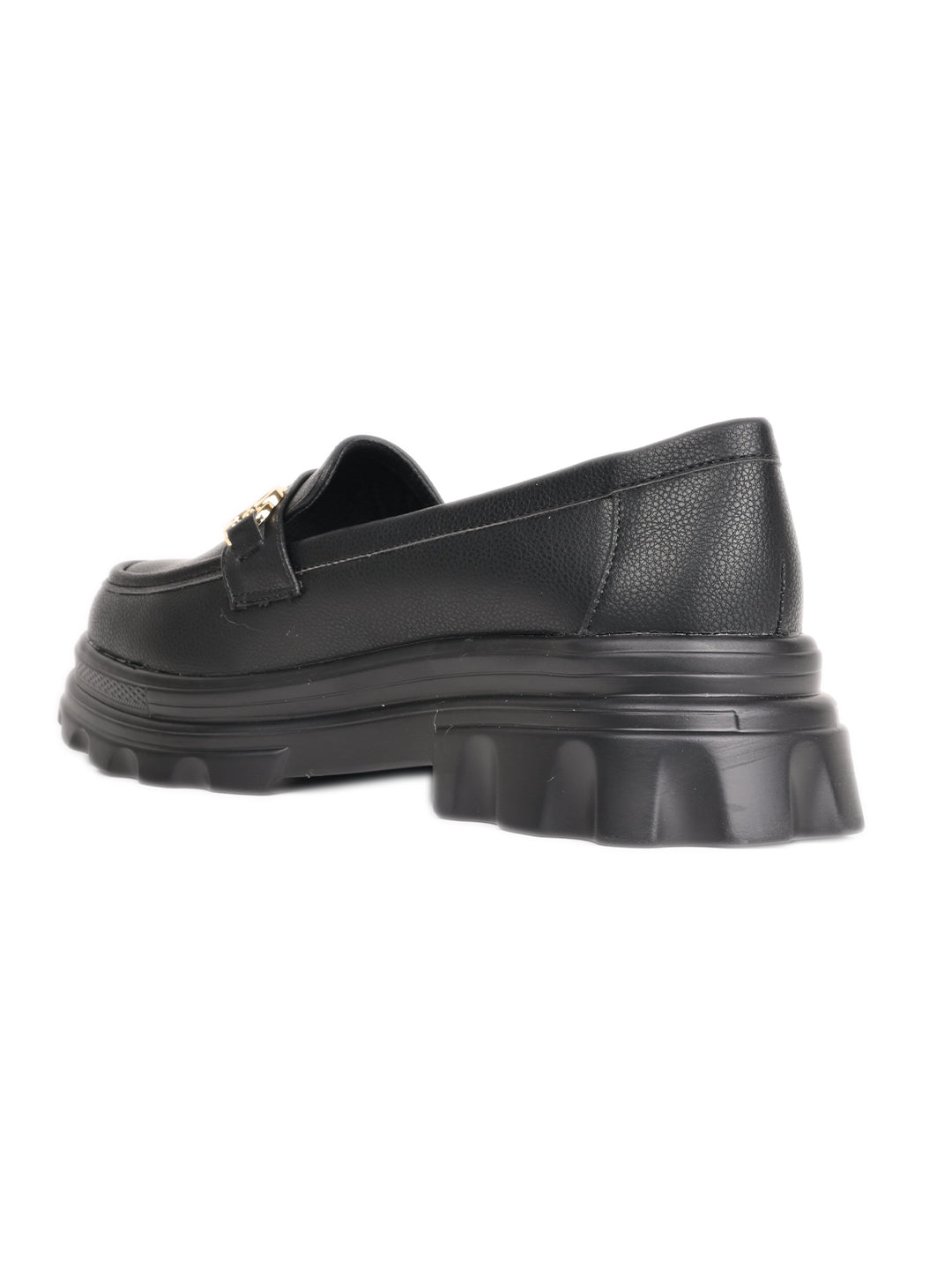 Women, Women Footwear, Black Loafers