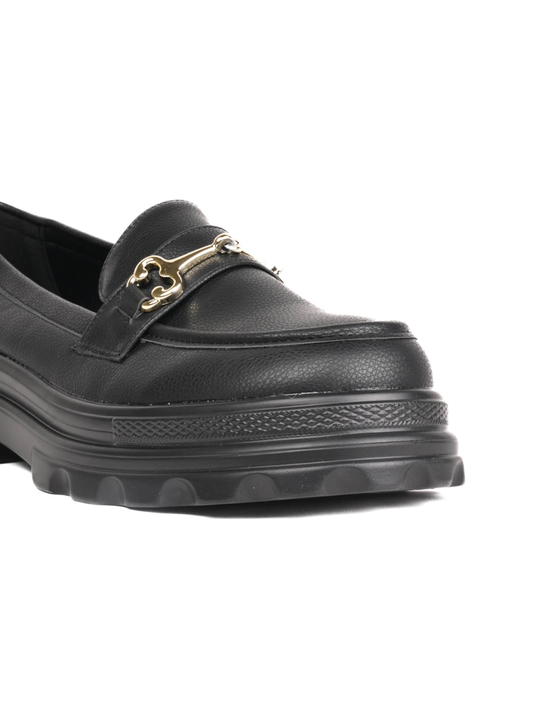 Women, Women Footwear, Black Loafers