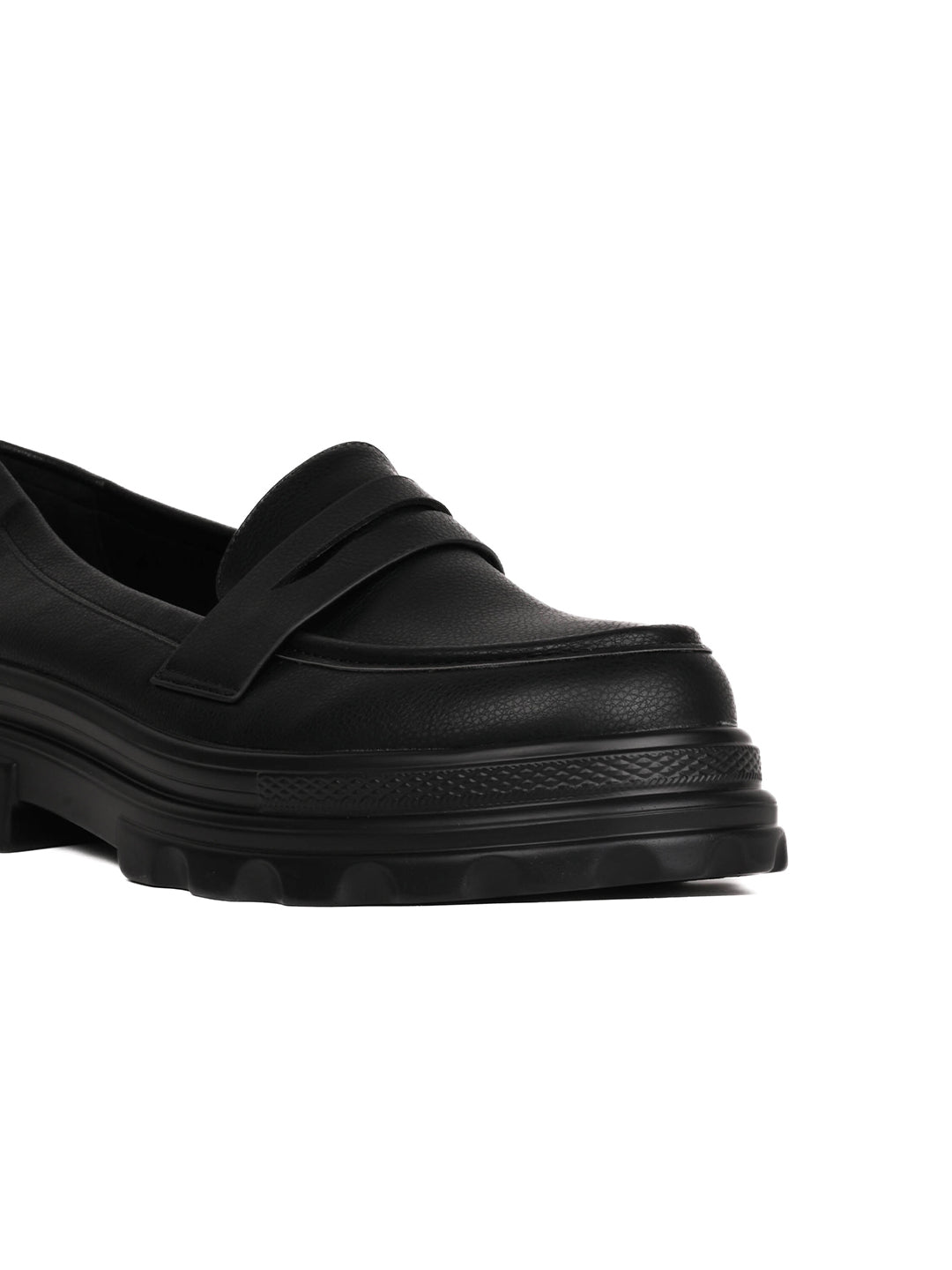 Women, Women Footwear, Black Loafers