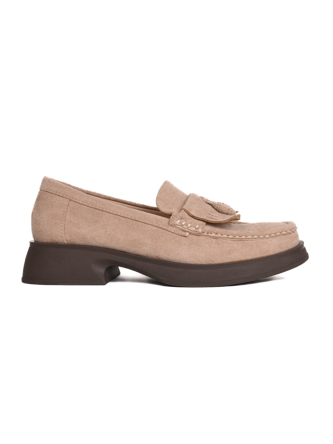 Women, Women Footwear, Khaki Loafers