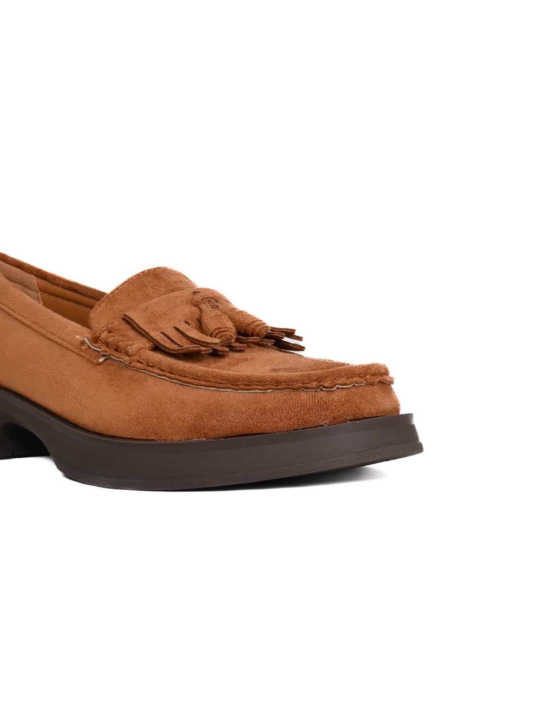 Women, Women Footwear, Tan Loafers