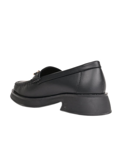 Women, Women Footwear, Black Loafers