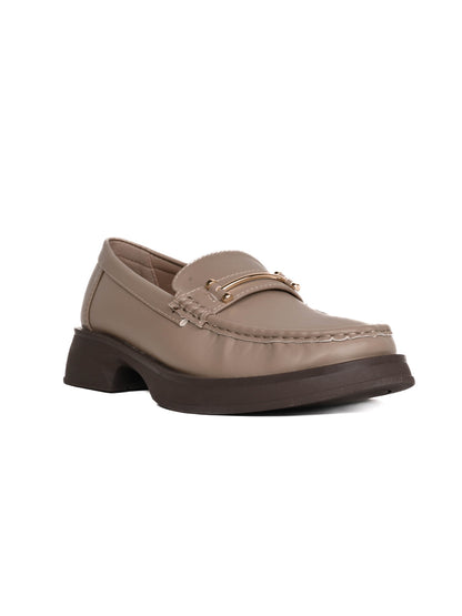 Women, Women Footwear, Khaki Loafers