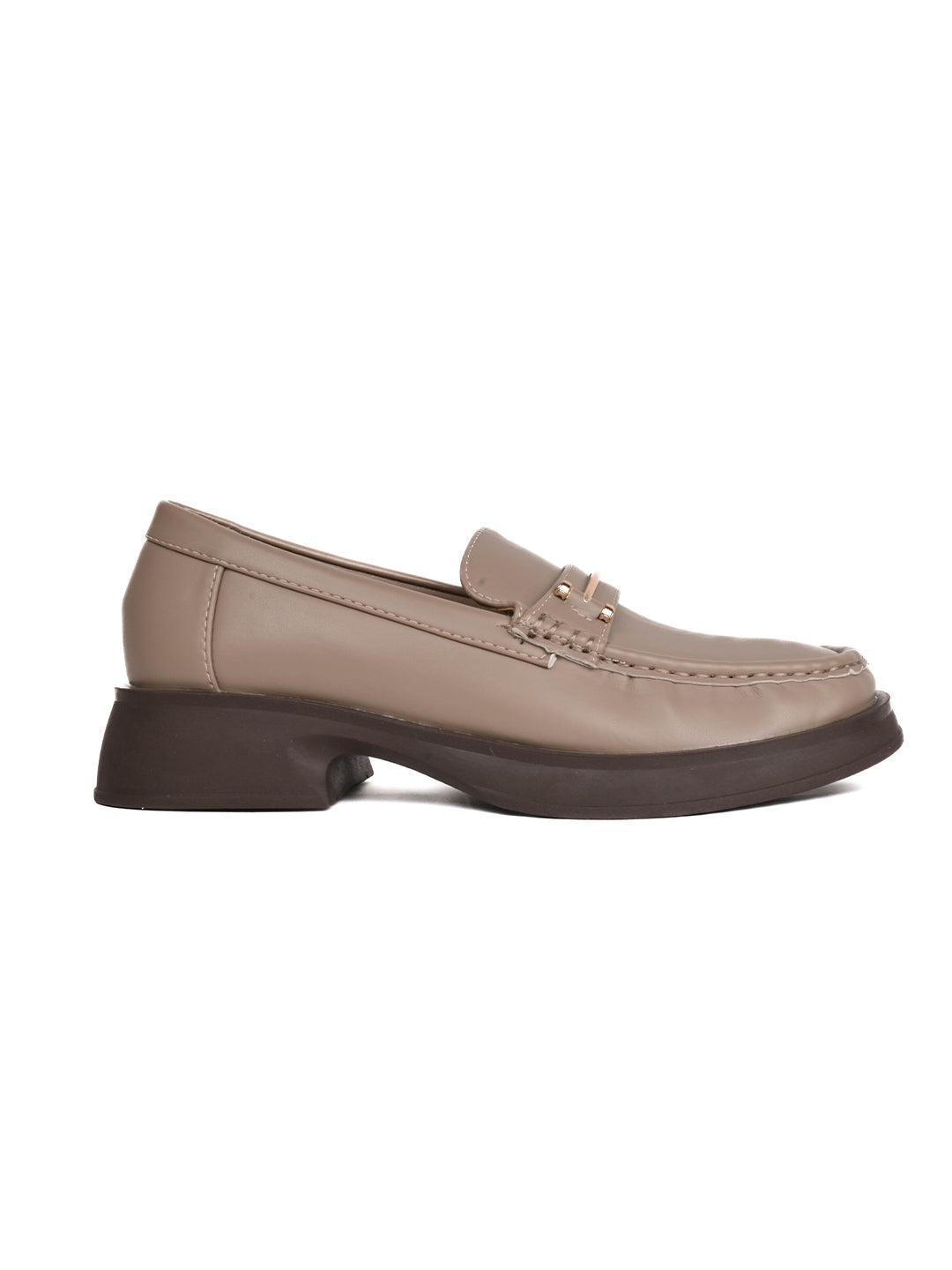 Women, Women Footwear, Khaki Loafers