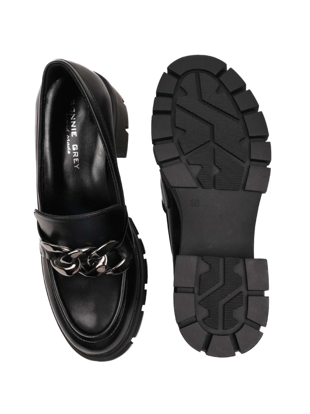 Women, Women Footwear, Black Loafers