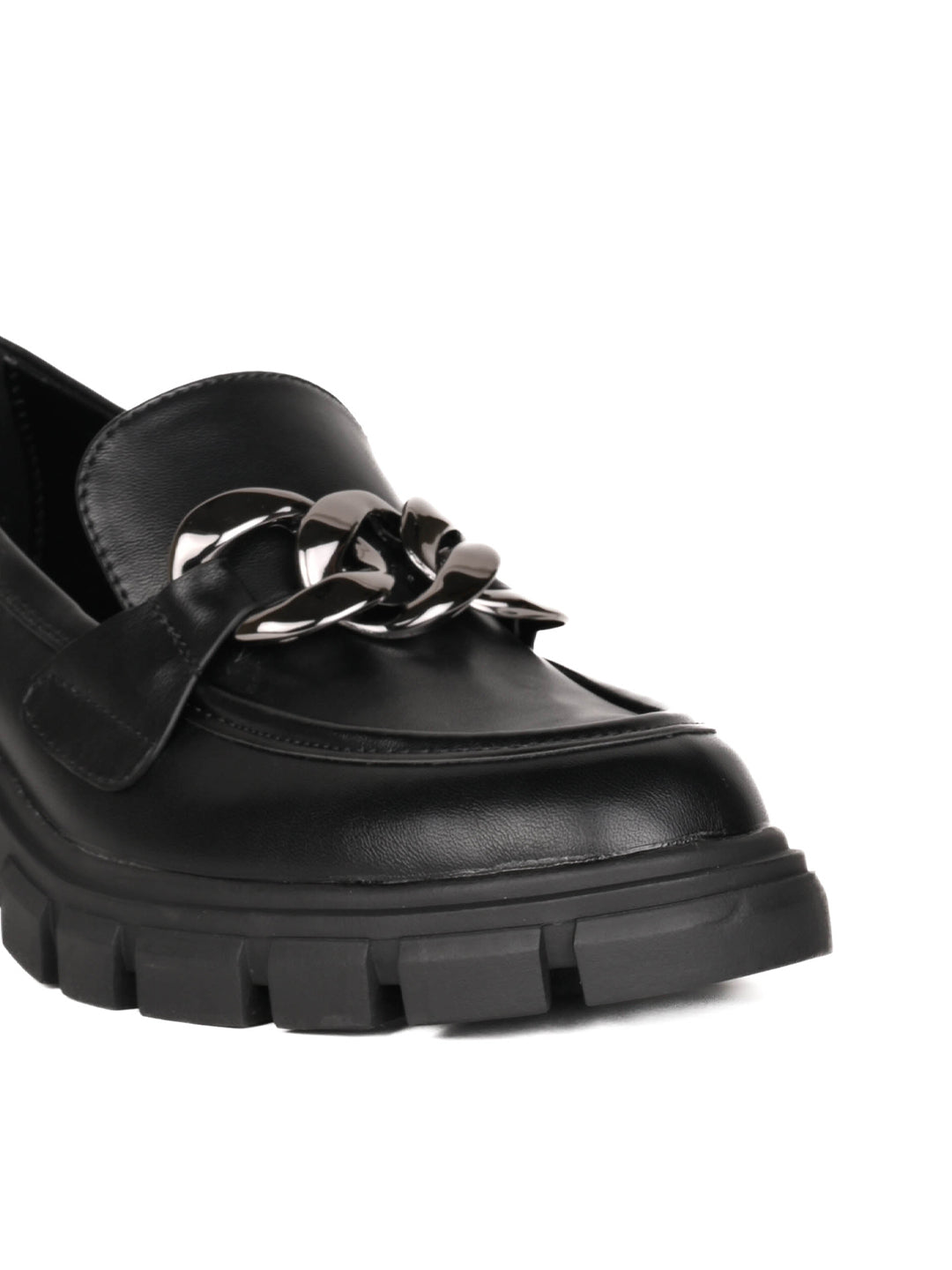 Women, Women Footwear, Black Loafers