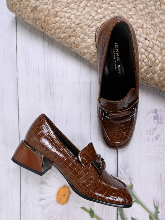 Women, Women Footwear, Brown Loafers