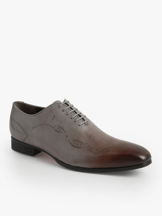 Footwear, Men Footwear, Grey Oxford Shoes