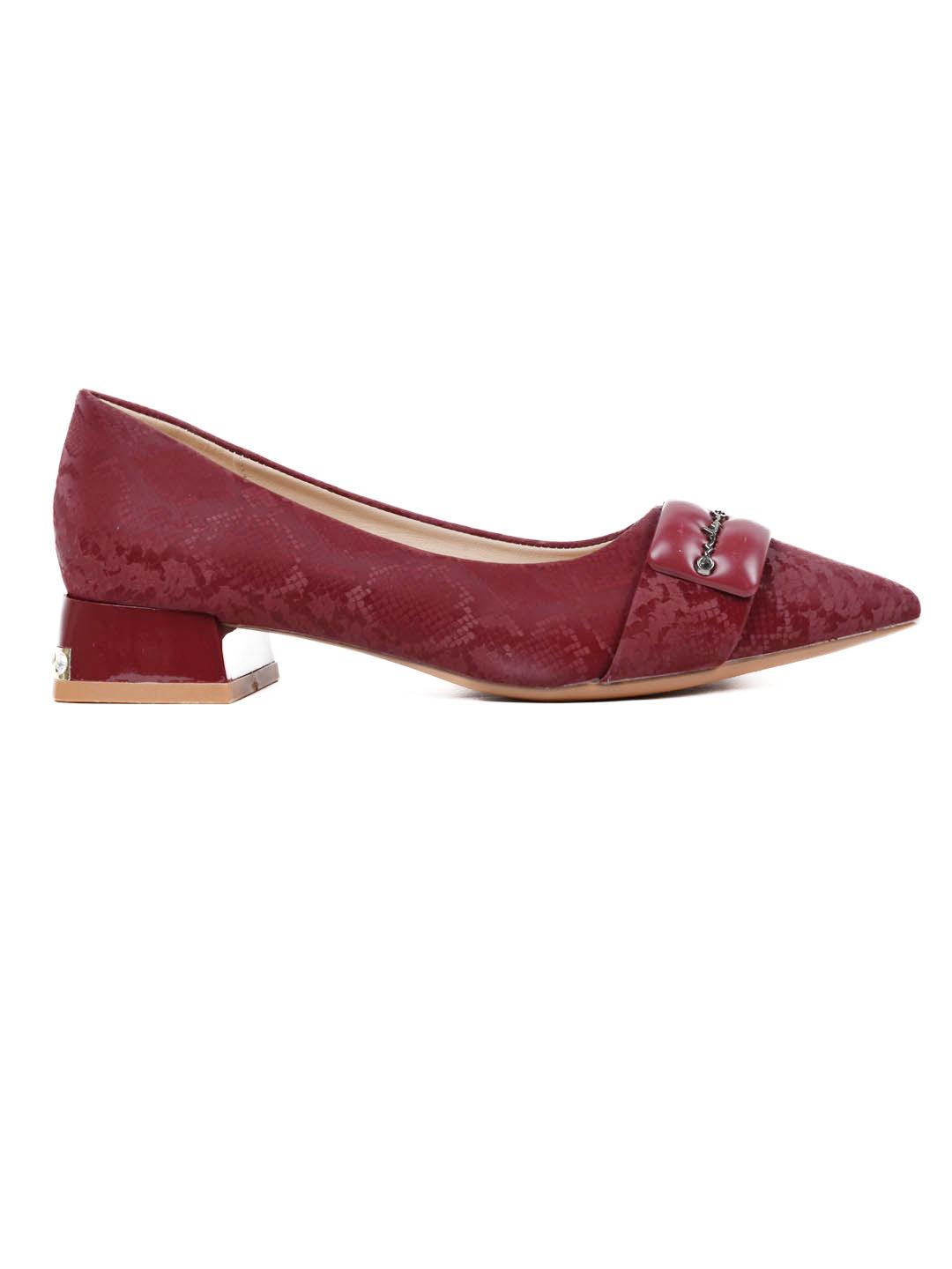 Women, Women Footwear, Maroon Ballerinas