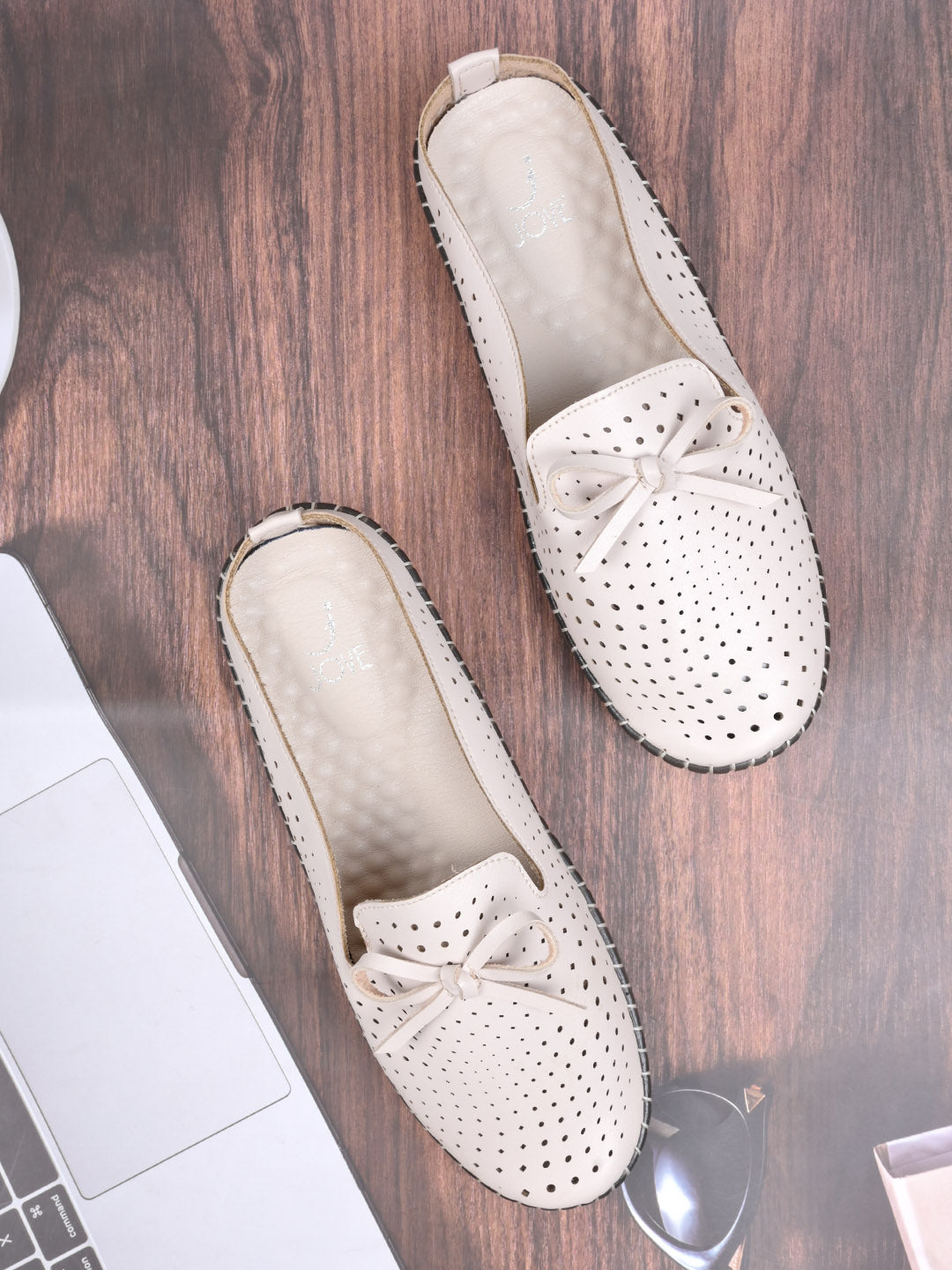 Women, Women Footwear, Beige Mules