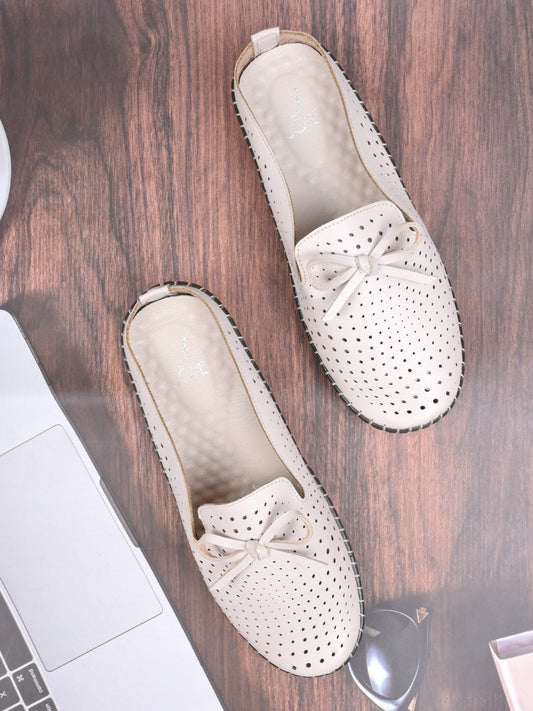 Women, Women Footwear, Beige Mules