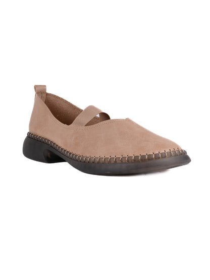 Women, Women Footwear, Beige Ballerinas