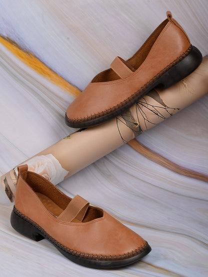 Women, Women Footwear, Camel Ballerinas