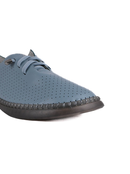 Women Blue Perforated Sneakers