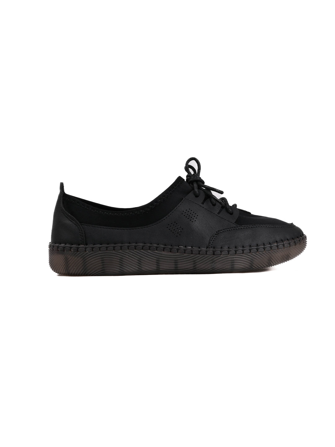 Women, Women Footwear, Black Sneakers