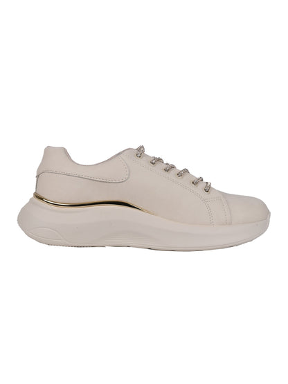 Women, Women Footwear, Beige Sneakers