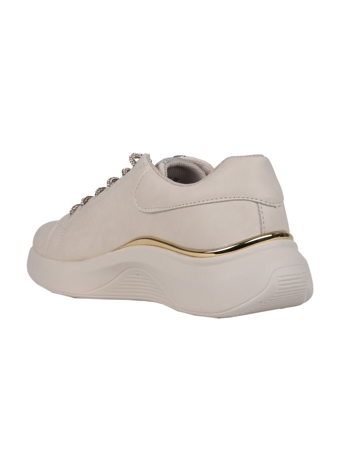 Women, Women Footwear, Beige Sneakers