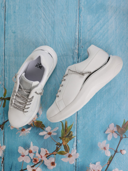 Women, Women Footwear, White Sneakers