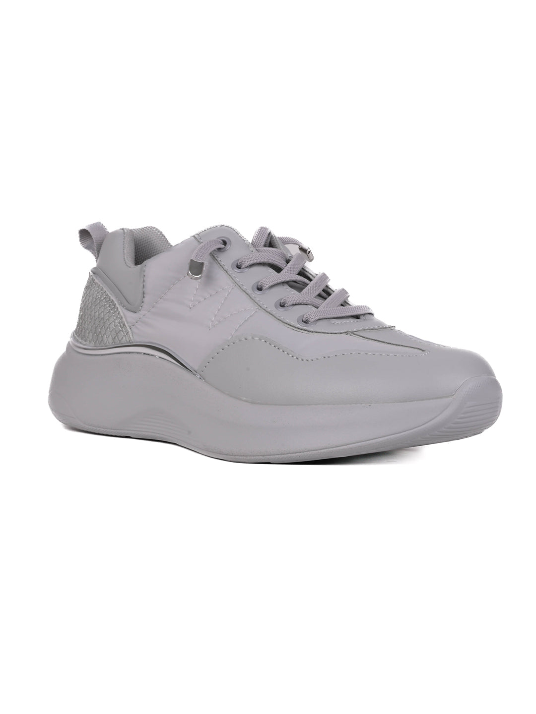 Women, Women Footwear, Grey Sneakers