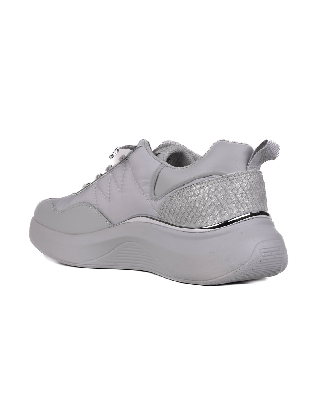 Women, Women Footwear, Grey Sneakers