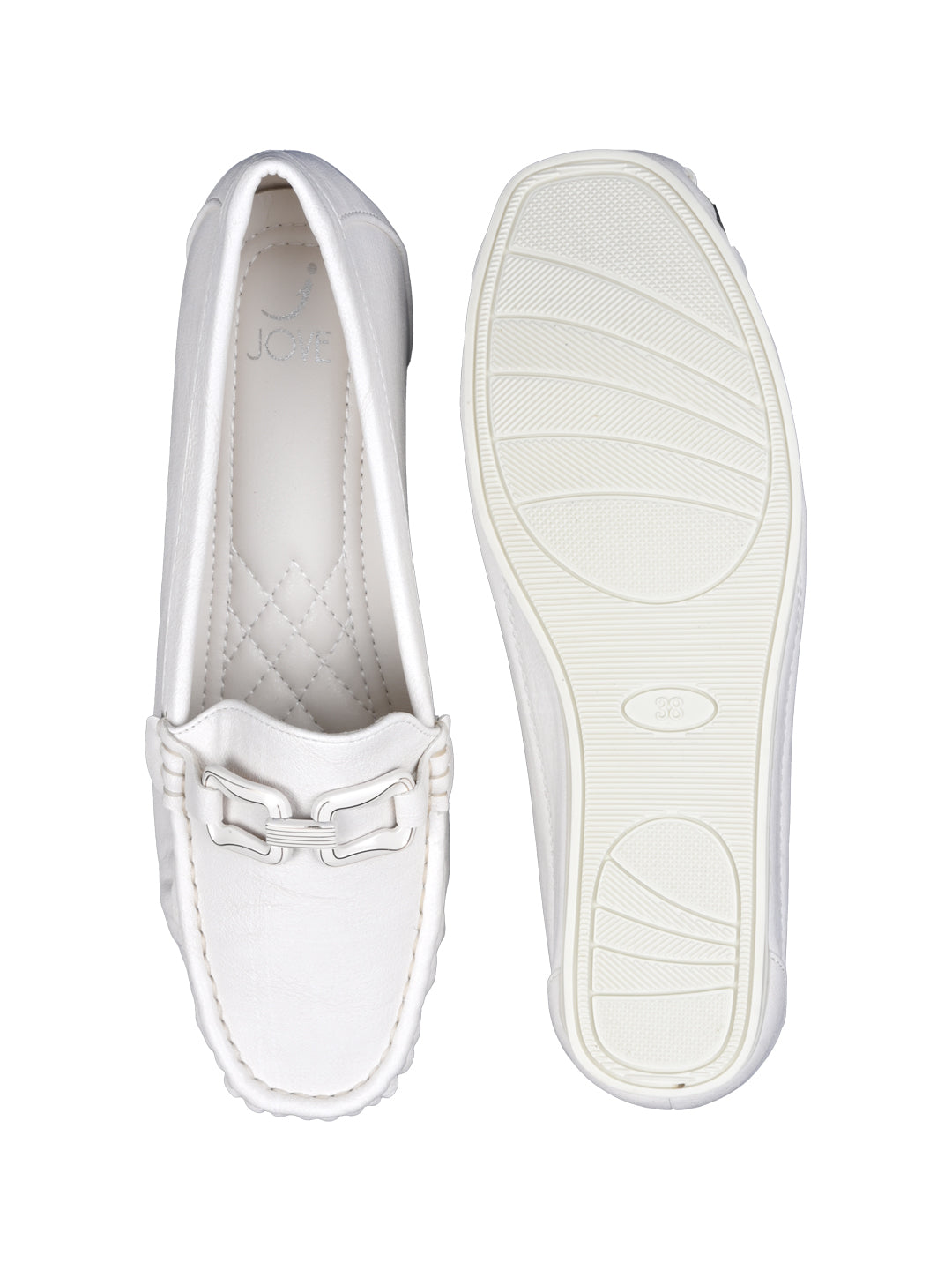 Women, Women Footwear, Off White Loafers