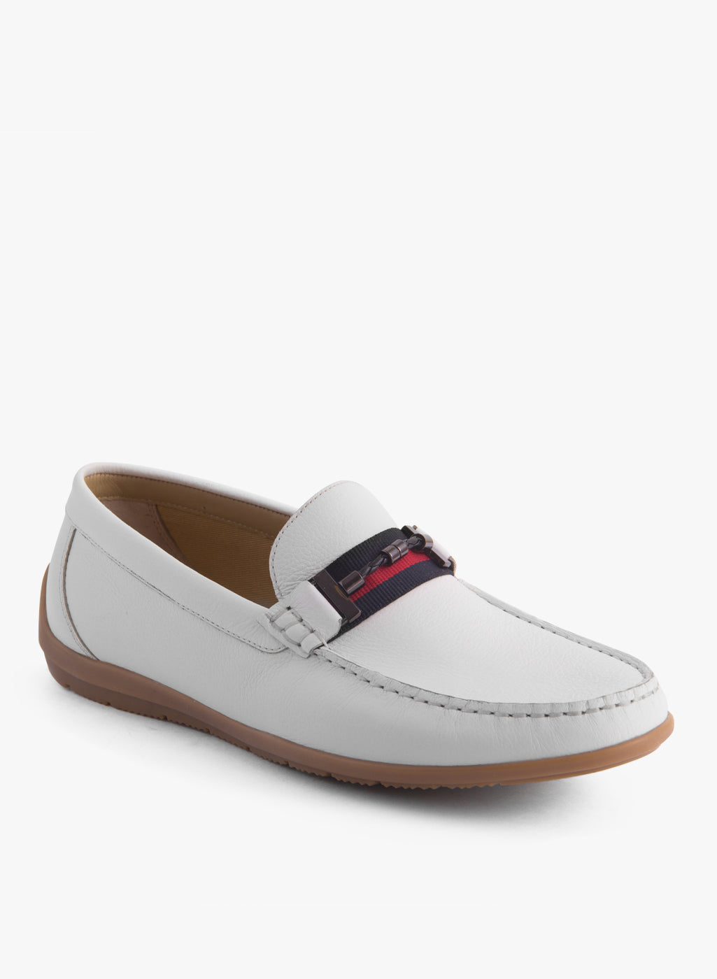 Footwear, Men Footwear, White Driving Shoes