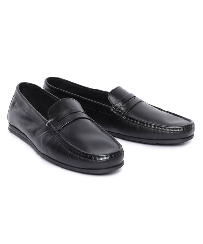 Footwear, Men Footwear, Black Loafers